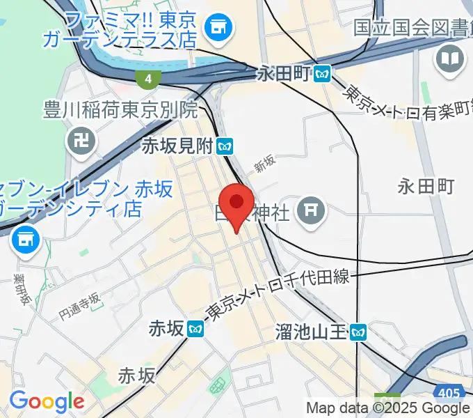 クローフィッシュ赤坂の地図