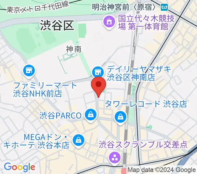 渋谷UNDERBARの地図