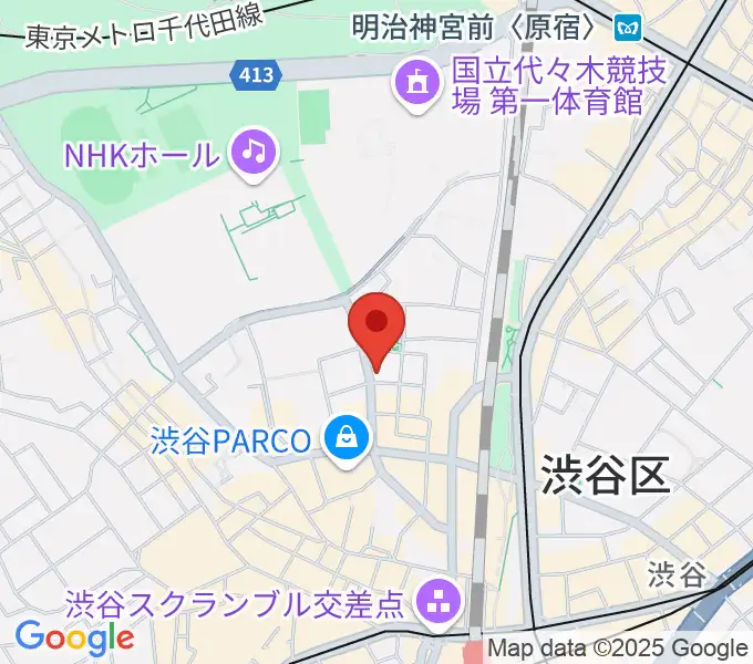 渋谷UNDERBARの地図