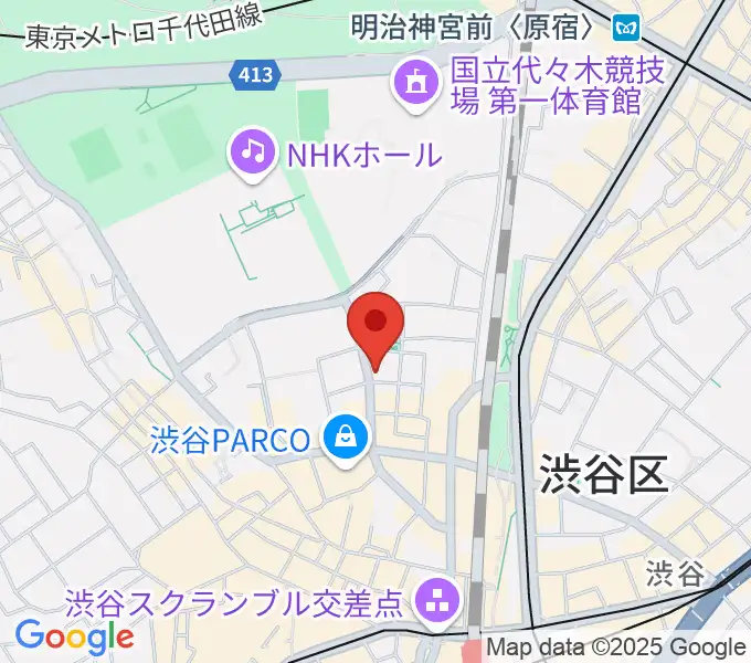 渋谷UNDERBARの地図