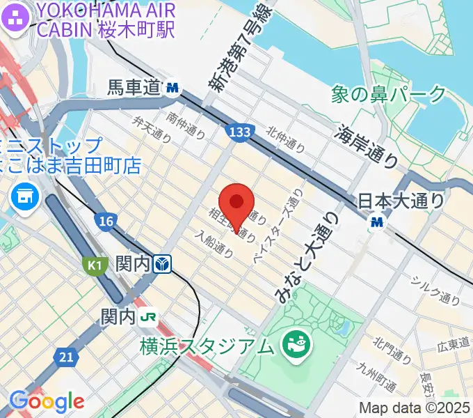 BarBarBar音楽院の地図