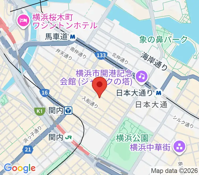 BarBarBar音楽院の地図