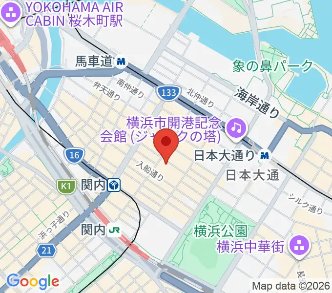 BarBarBar音楽院の地図