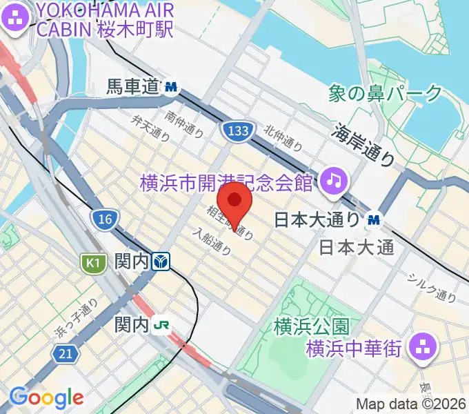 BarBarBar音楽院の地図