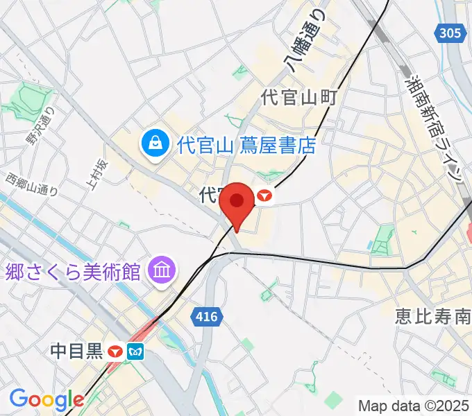 代官山UNITの地図
