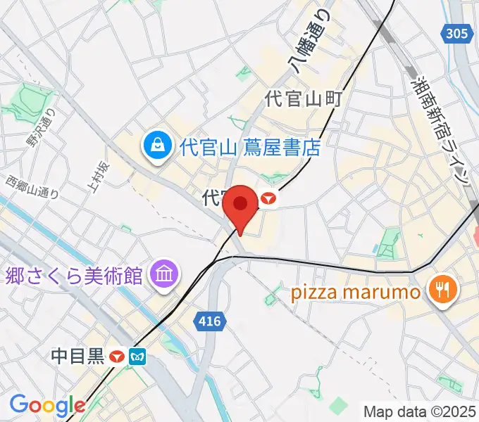 代官山UNITの地図