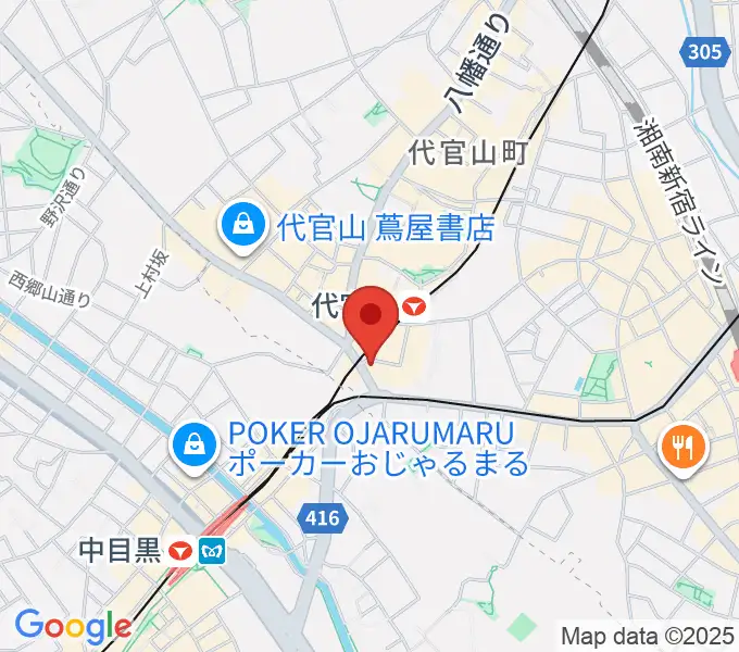 代官山UNITの地図