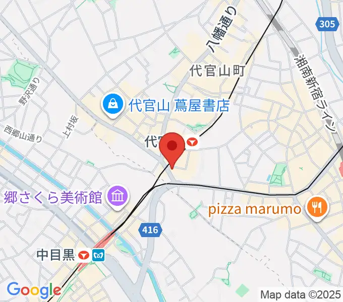 代官山UNITの地図