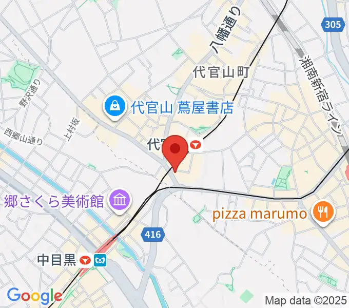 代官山UNITの地図