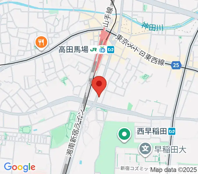 高田馬場Lone Star Cafeの地図