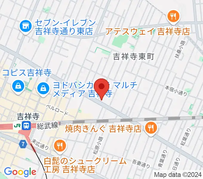 吉祥寺クレッシェンドの地図