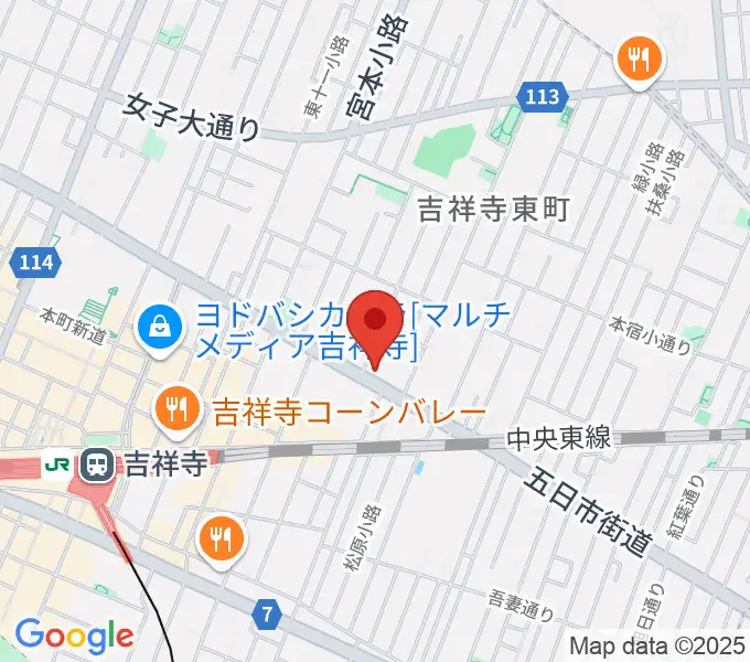 吉祥寺クレッシェンドの地図