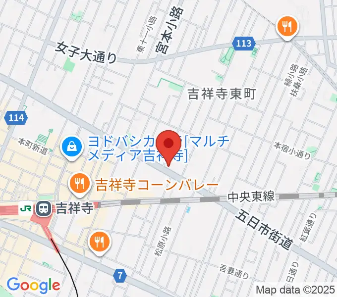 吉祥寺クレッシェンドの地図