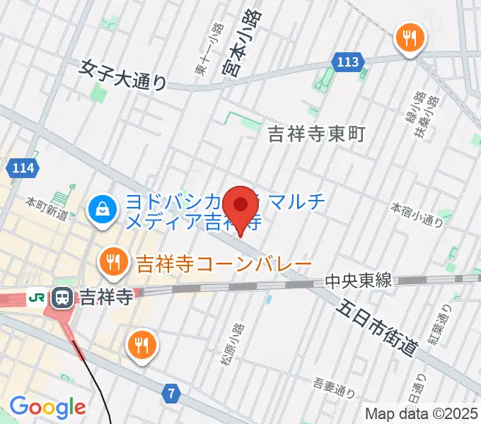 吉祥寺クレッシェンドの地図