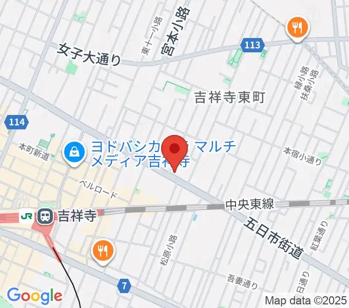 吉祥寺クレッシェンドの地図