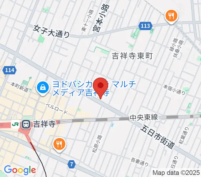 吉祥寺クレッシェンドの地図