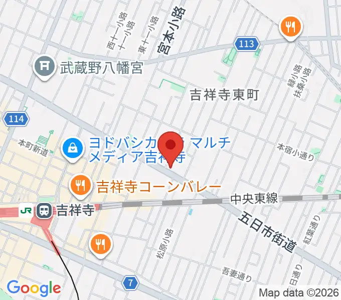 吉祥寺クレッシェンドの地図