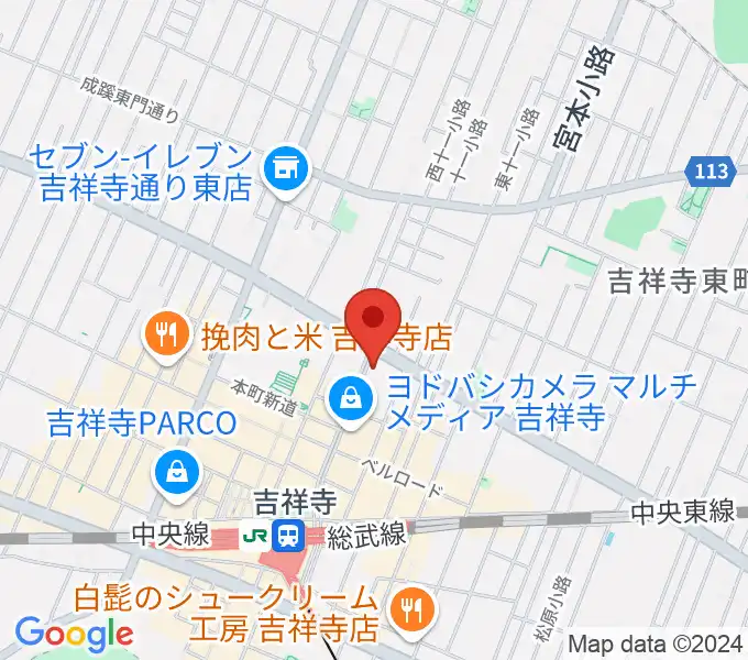 吉祥寺CLUB SEATAの地図