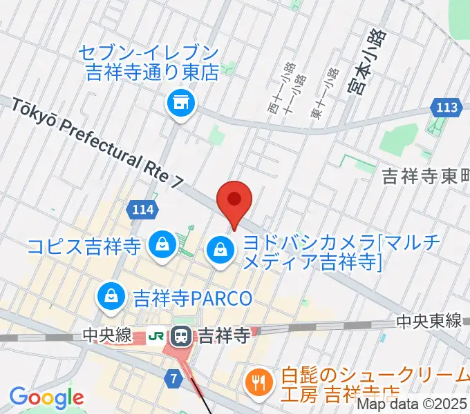 吉祥寺CLUB SEATAの地図