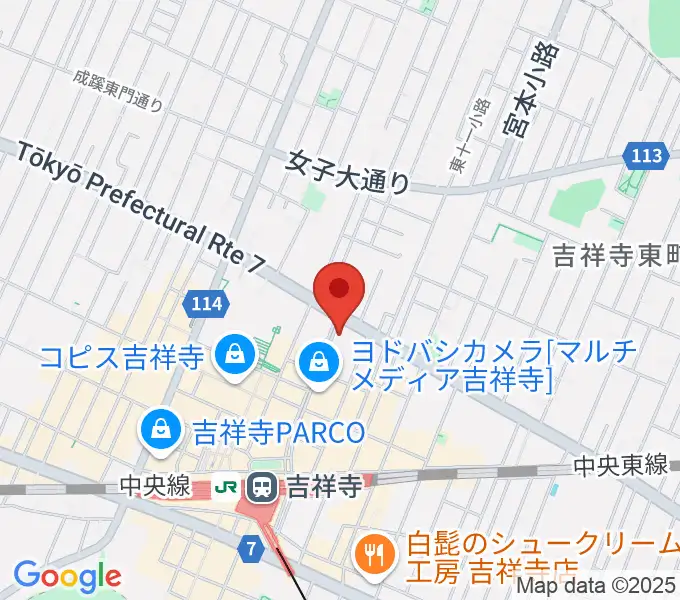 吉祥寺CLUB SEATAの地図