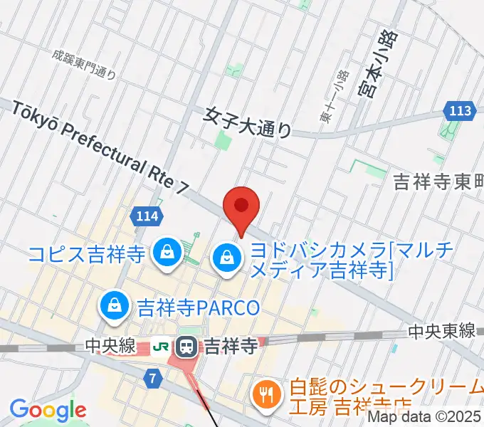吉祥寺CLUB SEATAの地図