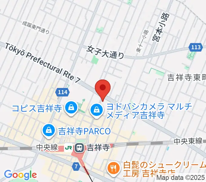 吉祥寺CLUB SEATAの地図
