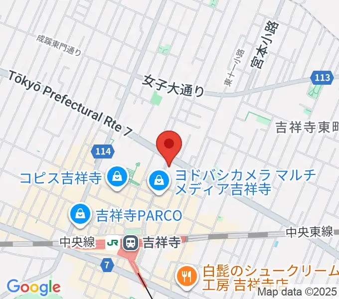 吉祥寺CLUB SEATAの地図