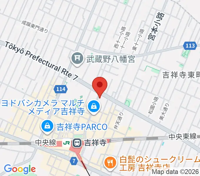 吉祥寺CLUB SEATAの地図