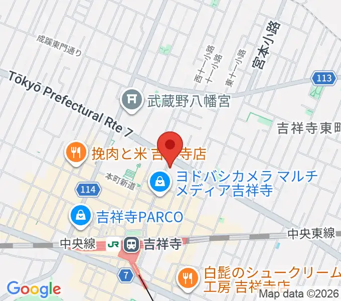 吉祥寺CLUB SEATAの地図