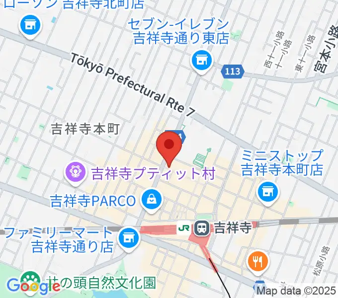 吉祥寺Planet Kの地図