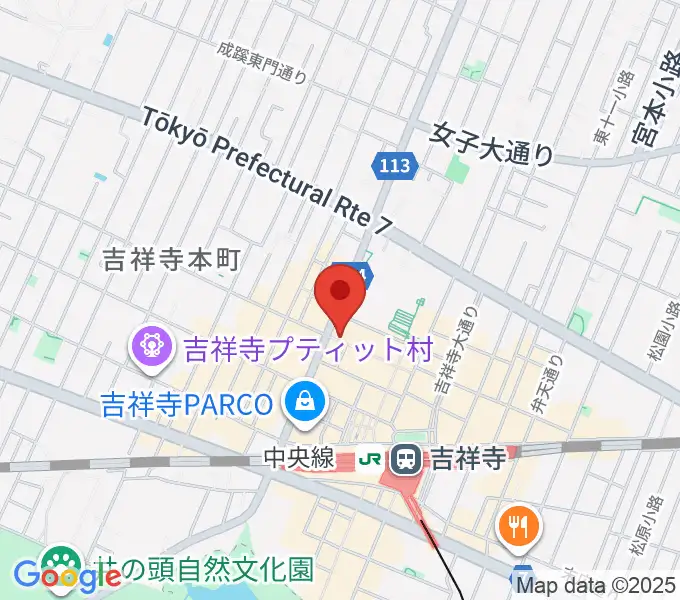 吉祥寺Planet Kの地図