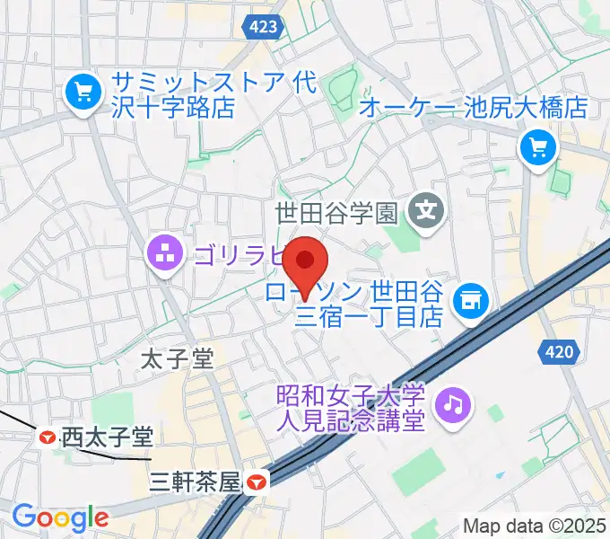 三軒茶屋グレープフルーツムーンの地図