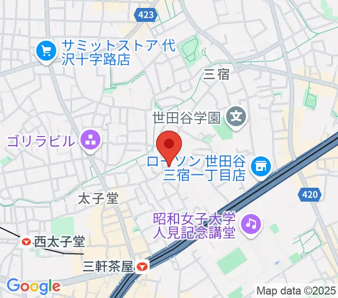三軒茶屋グレープフルーツムーンの地図