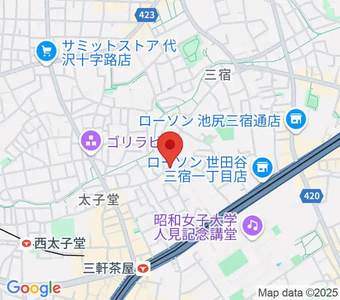 三軒茶屋グレープフルーツムーンの地図