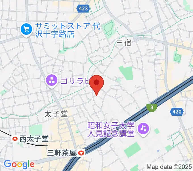 三軒茶屋グレープフルーツムーンの地図