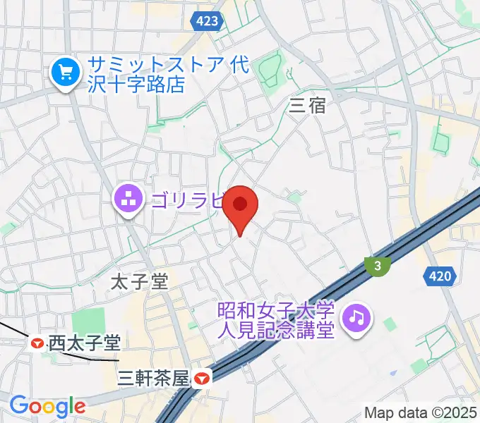 三軒茶屋グレープフルーツムーンの地図