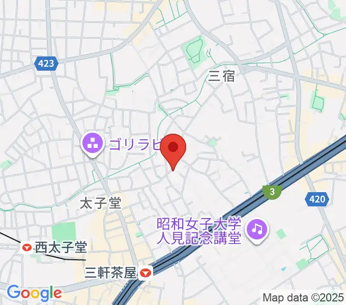 三軒茶屋グレープフルーツムーンの地図
