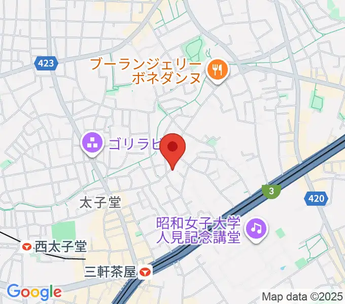 三軒茶屋グレープフルーツムーンの地図
