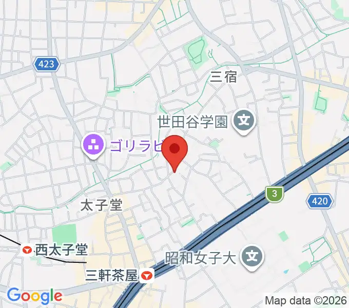 三軒茶屋グレープフルーツムーンの地図