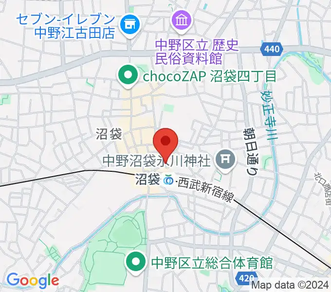 オルガンジャズクラブ abecafeの地図