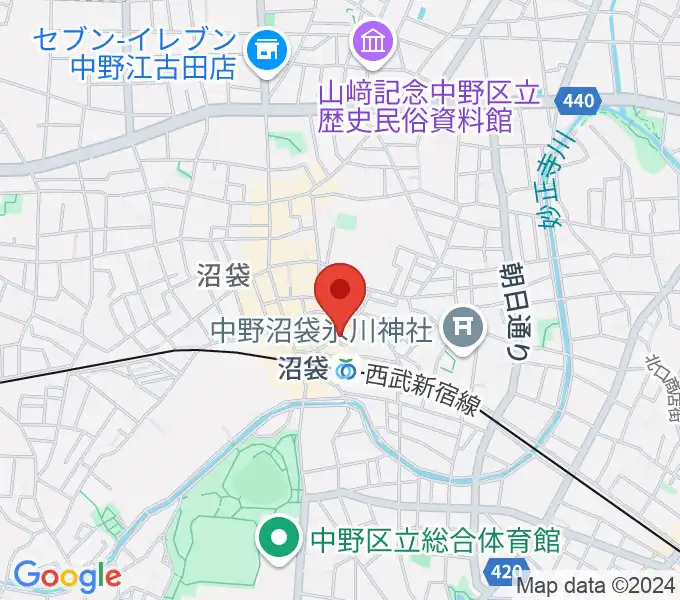 オルガンジャズクラブ abecafeの地図