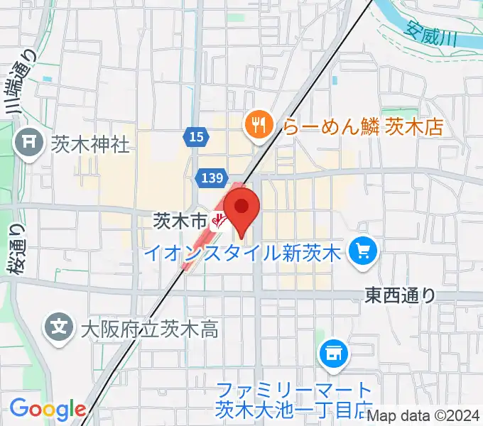 D-studioの地図