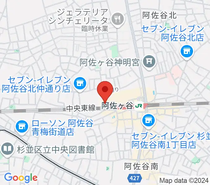 阿佐ヶ谷JAMBJAMBの地図