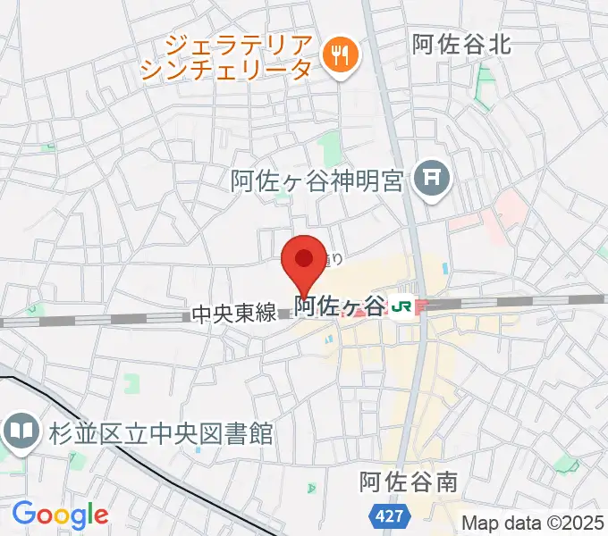 阿佐ヶ谷JAMBJAMBの地図