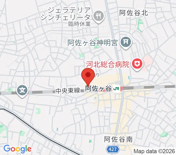 阿佐ヶ谷JAMBJAMBの地図