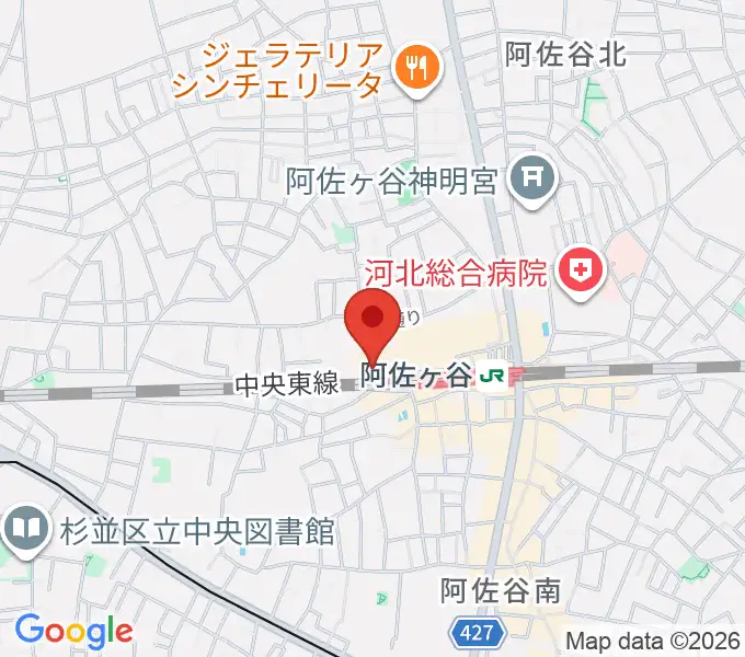 阿佐ヶ谷JAMBJAMBの地図