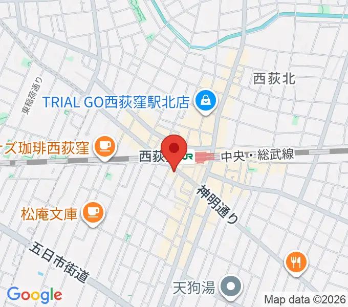 西荻窪クラップ・クラップの地図