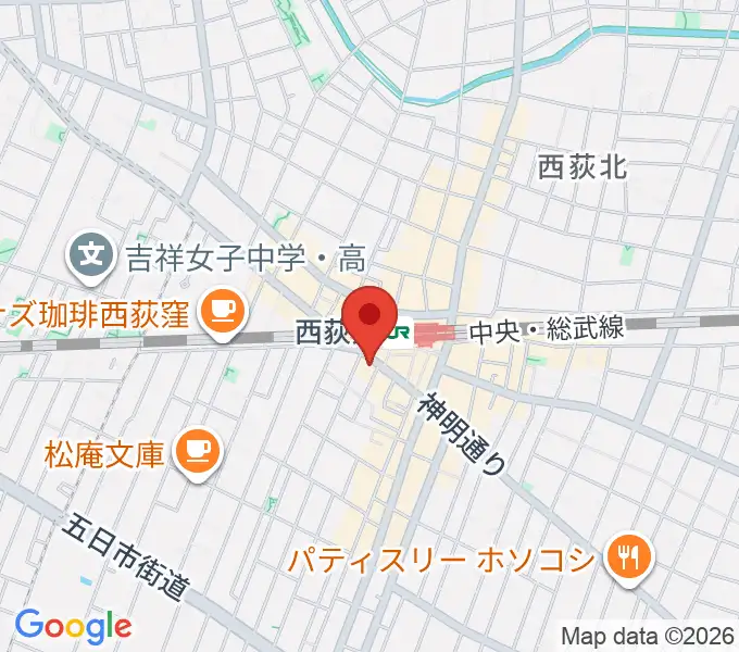 西荻窪クラップ・クラップの地図