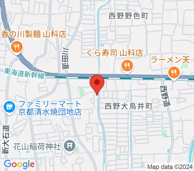 イーストマウンテンスタジオの地図