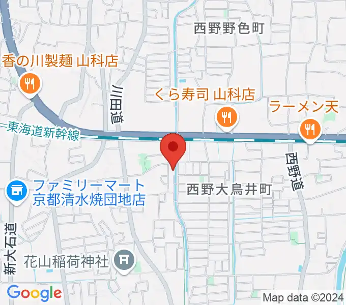 イーストマウンテンスタジオの地図